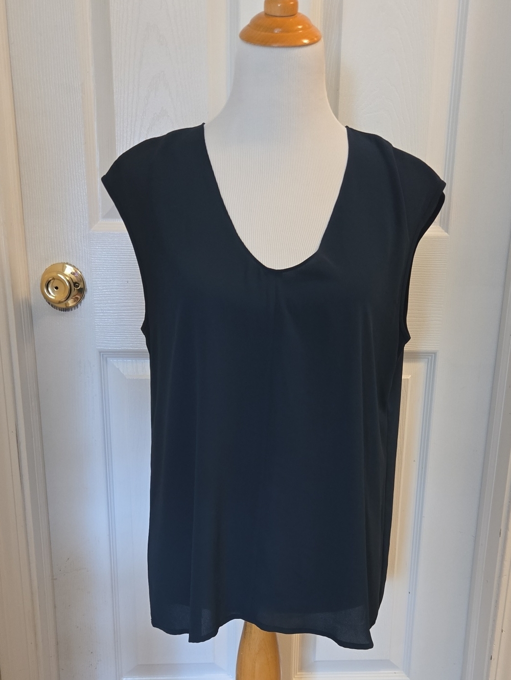 J. Crew Hunter Green Cap-Sleeve V-Neck Camisole Size 10